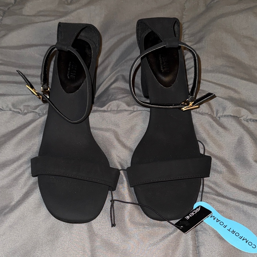 Ardene Black Ankle Strap Sandals